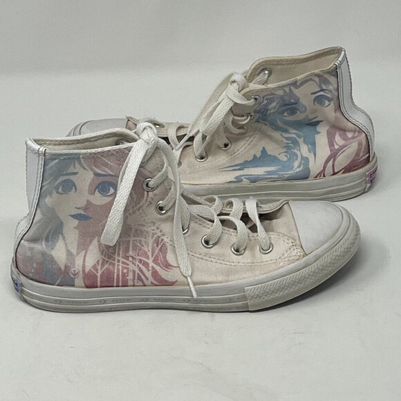 Converse All Star Frozen high-tops shoes 3 girls cream - Picture 3 of 12